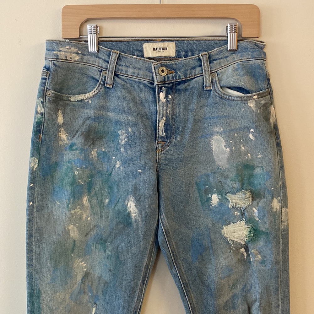 Baldwin Kennedy low rise boyfriend jeans size 27 waist - Picture 4 of 14
